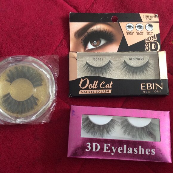 ISEE HAIR Mink Eyelashes 6 Pairs & Three 3-D Lashes New in Packages - Picture 4 of 4